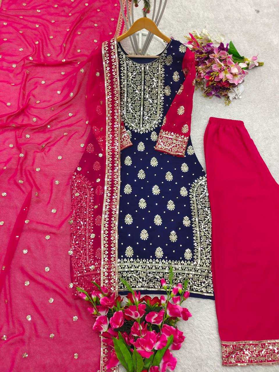 Ynf Faux Georgette KESH506 1163 Suits & Dresses Wholesale Ladies Suits Embroidery Suits Designer Suits Manufacturer