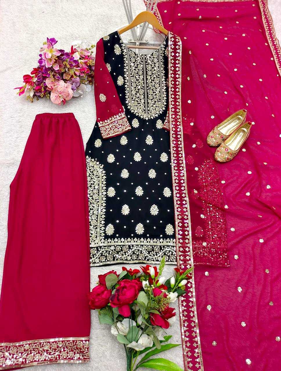 Ynf Faux Georgette KESH506 1163 Suits & Dresses Wholesale Ladies Suits Embroidery Suits Designer Suits Manufacturer