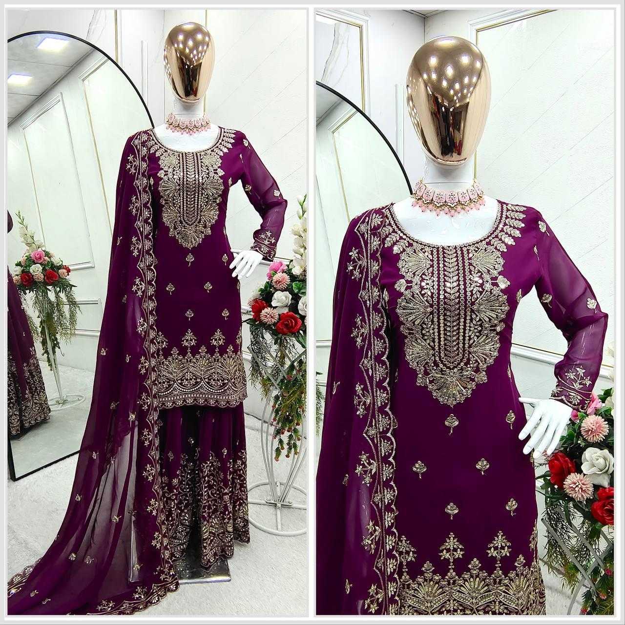 Ynf Faux Georgette KESH506 1171 Suits & Dresses Wholesale Ladies Suits Embroidery Suits Designer Suits Manufacturer