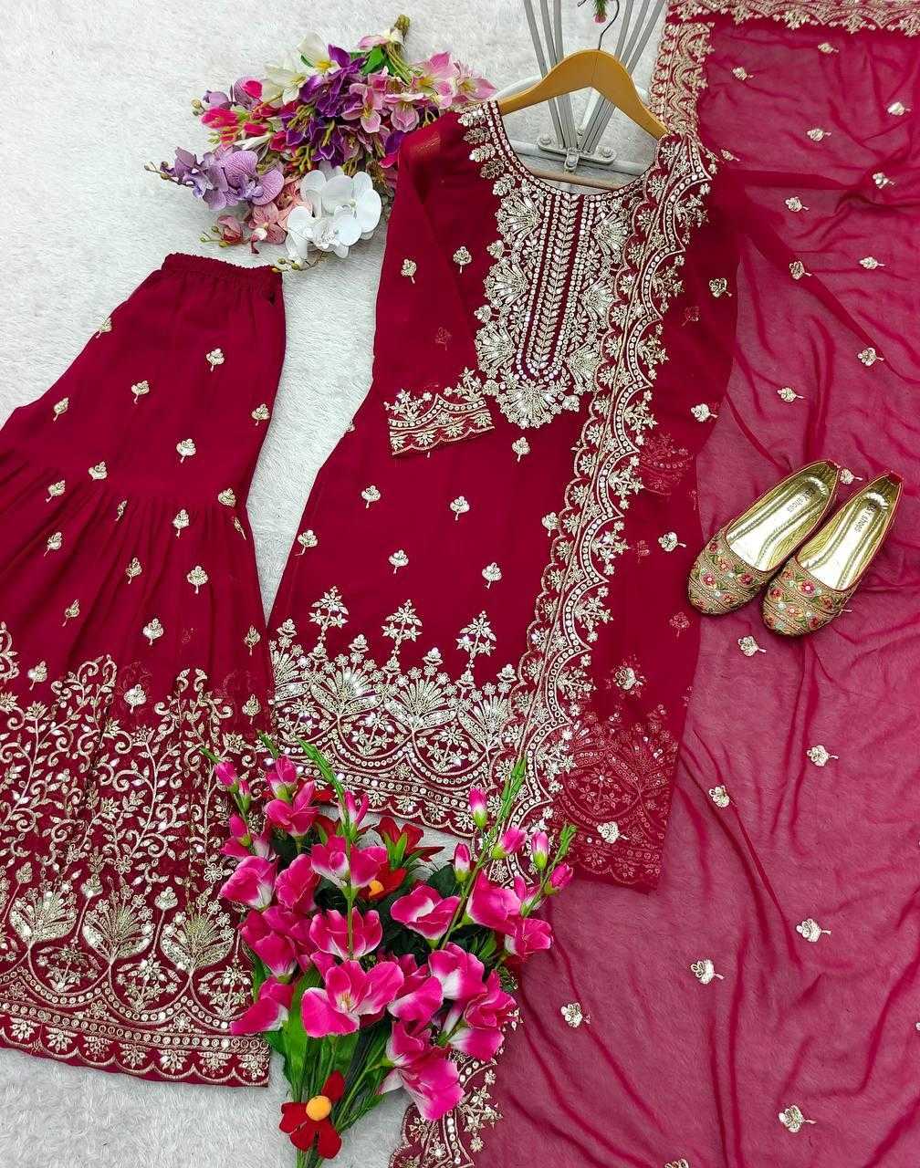 Ynf Faux Georgette KESH506 1171 Suits & Dresses Wholesale Ladies Suits Embroidery Suits Designer Suits Manufacturer