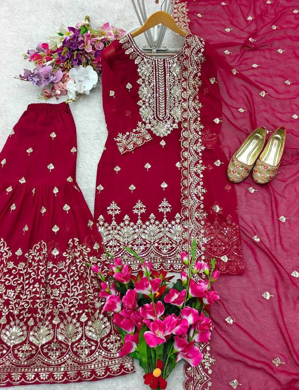 Ynf Faux Georgette KESH506 1171 Suits & Dresses Wholesale Ladies Suits Embroidery Suits Designer Suits Manufacturer