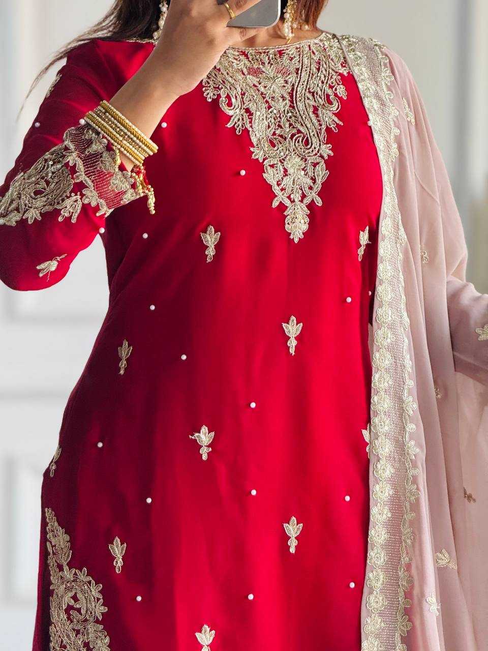 Ynf Faux Georgette KESH506 132 Suits & Dresses Wholesale Ladies Suits Embroidery Suits Designer Suits Manufacturer