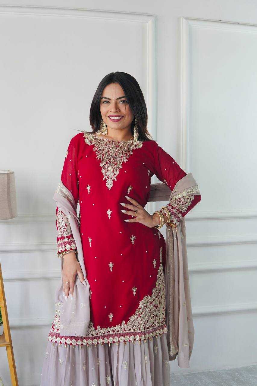 Ynf Faux Georgette KESH506 132 Suits & Dresses Wholesale Ladies Suits Embroidery Suits Designer Suits Manufacturer
