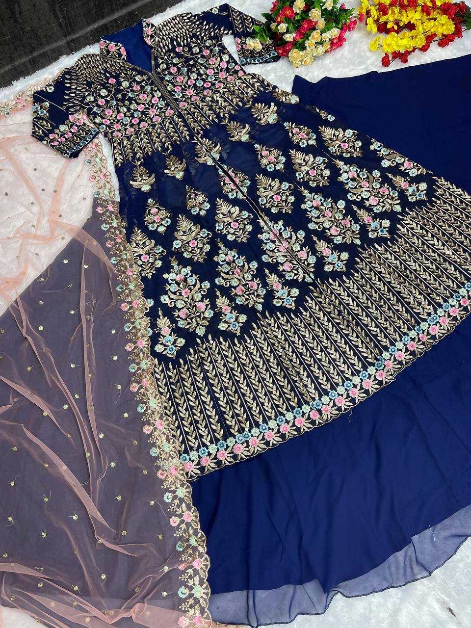 Ynf Faux Georgette KESH512 1033 Lehengas Wholesale Designer Lehenga Fancy Lehenga Embroidered Lehenga Manufacturer
