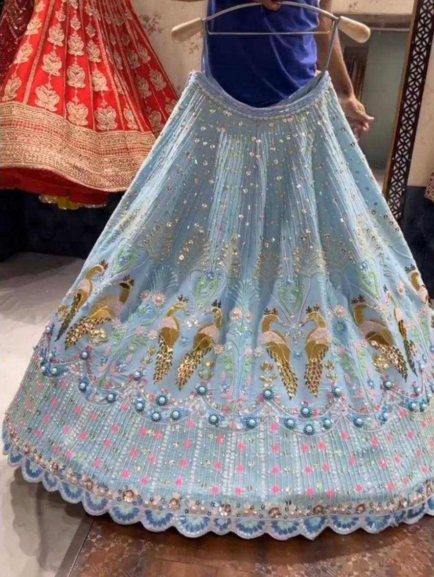 Ynf Faux Georgette KESH512 1035 Lehengas Wholesale Designer Lehenga Fancy Lehenga Embroidered Lehenga Manufacturer