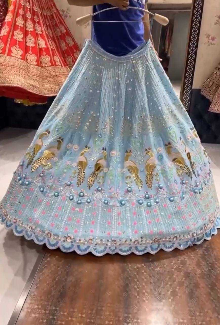 Ynf Faux Georgette KESH512 1035 Lehengas Wholesale Designer Lehenga Fancy Lehenga Embroidered Lehenga Manufacturer