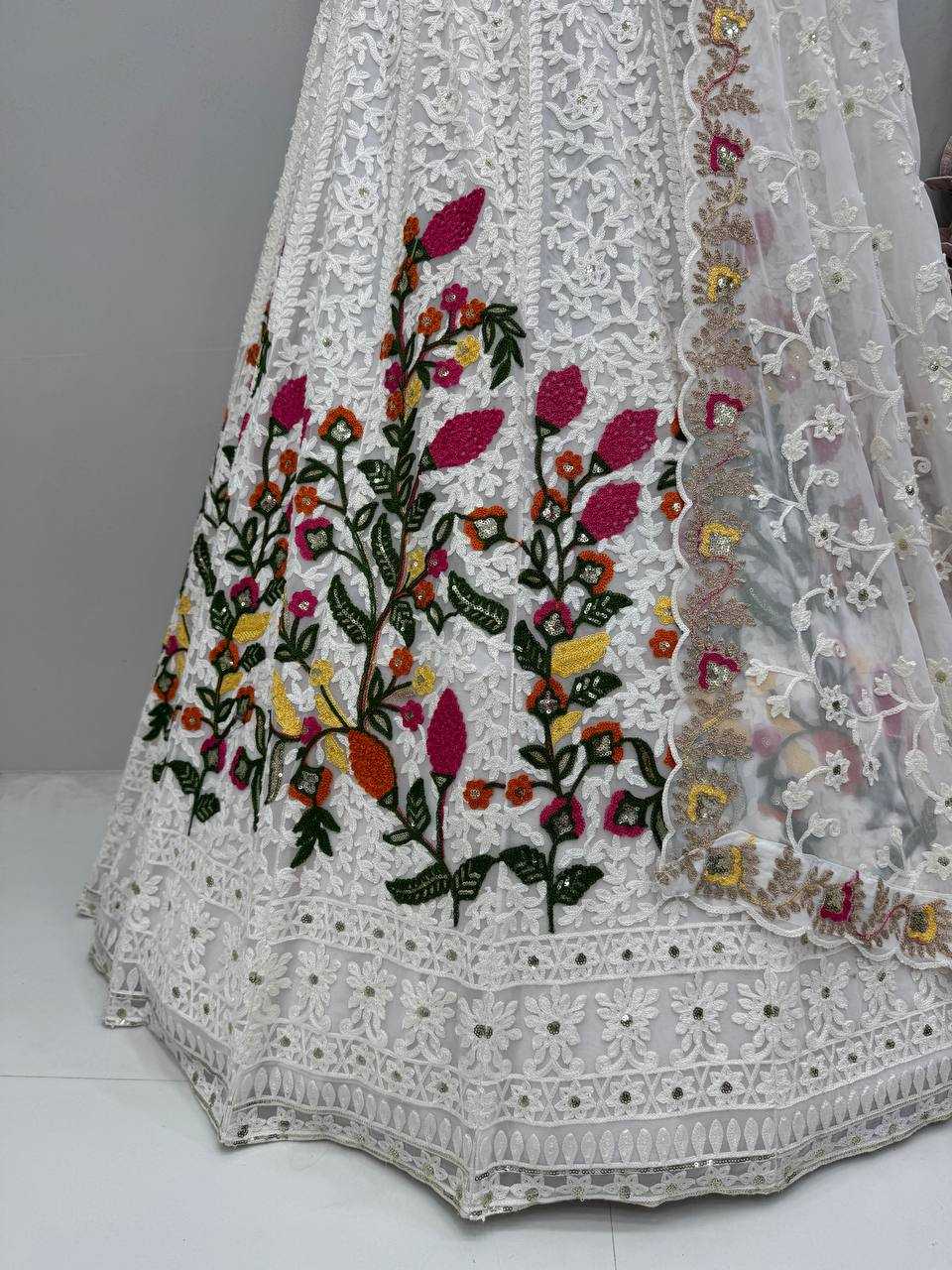 Ynf Faux Georgette KESH512 1037 Lehengas Wholesale Designer Lehenga Fancy Lehenga Embroidered Lehenga Manufacturer