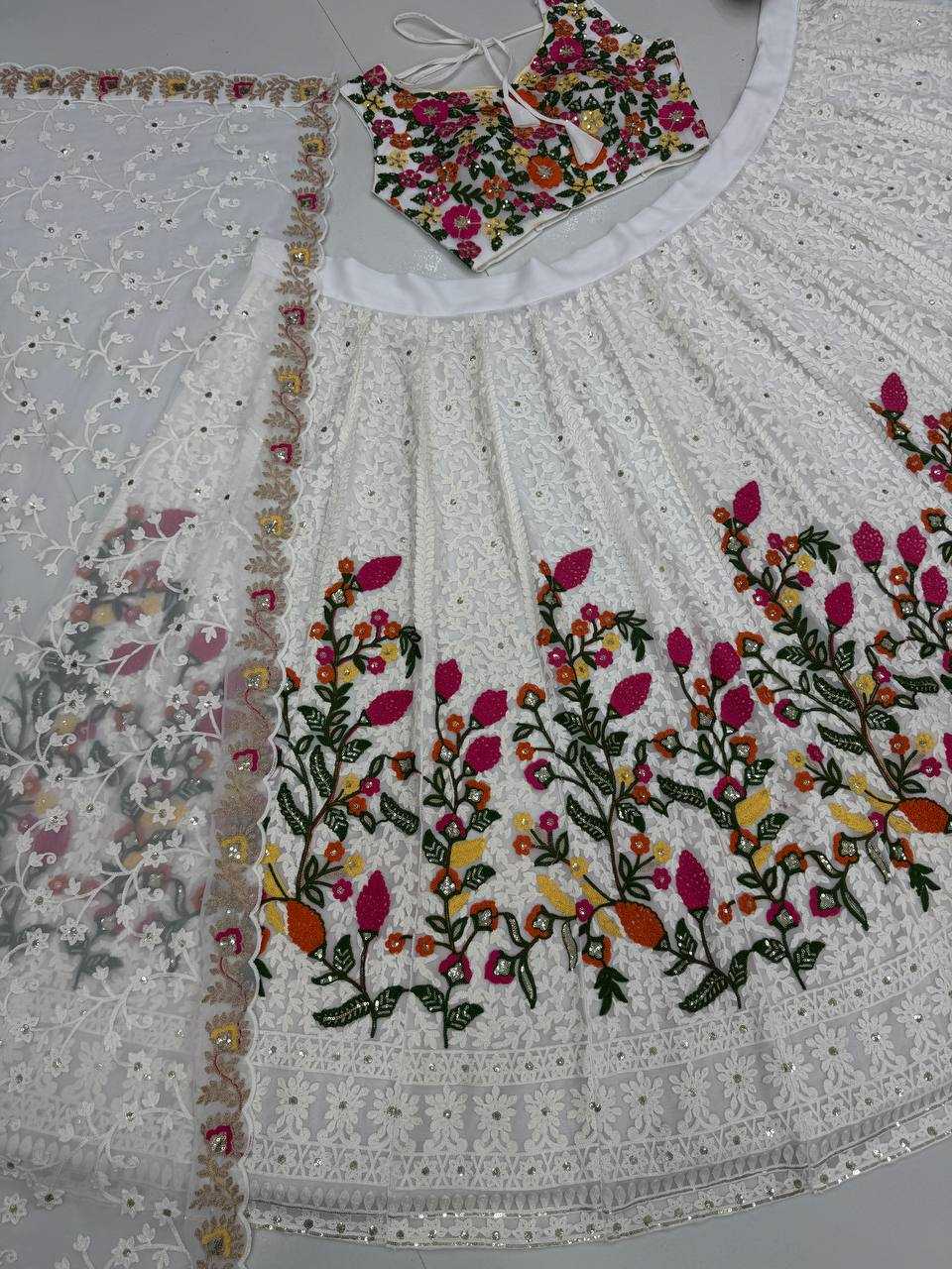 Ynf Faux Georgette KESH512 1037 Lehengas Wholesale Designer Lehenga Fancy Lehenga Embroidered Lehenga Manufacturer
