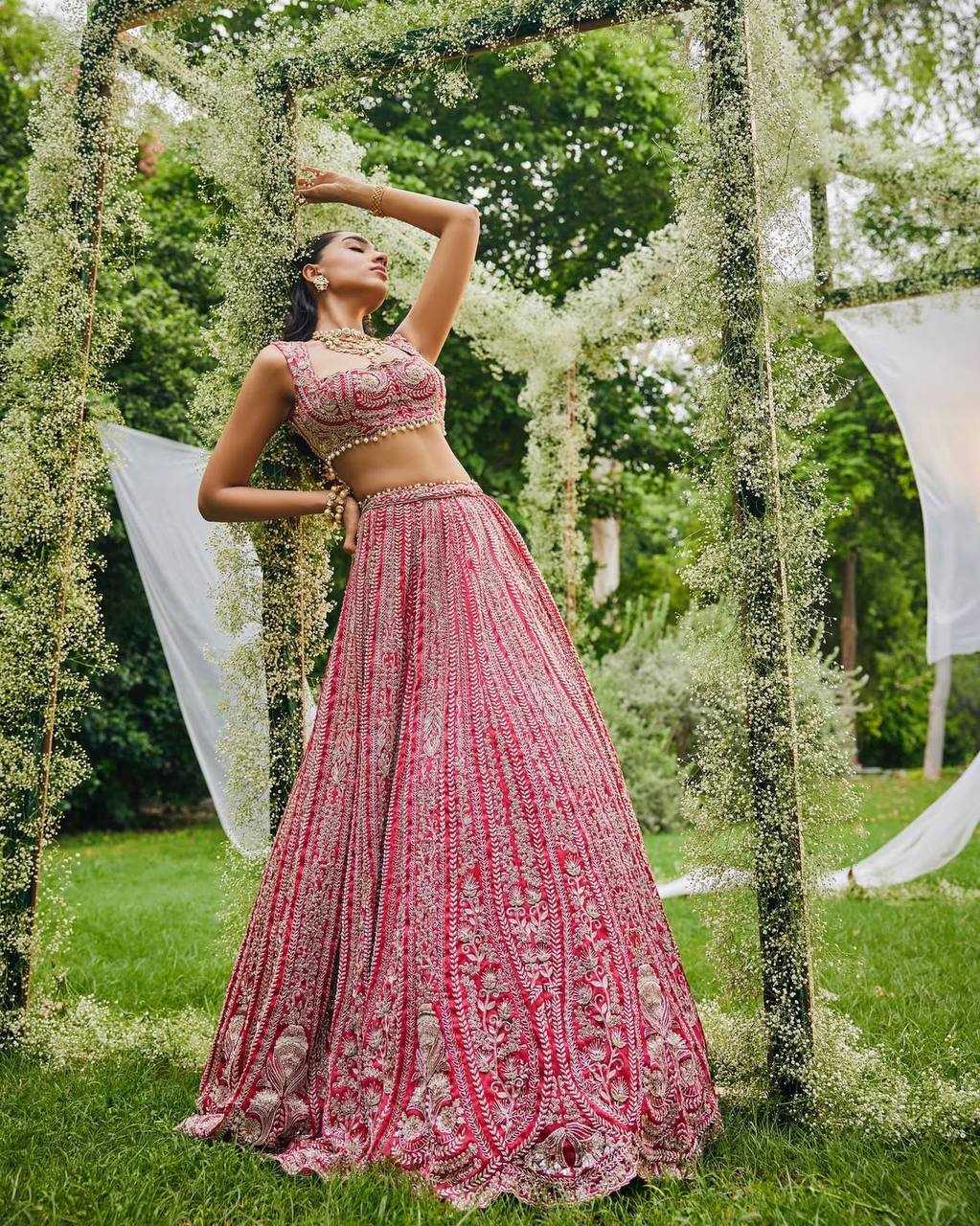 Ynf Faux Georgette KESH512 1038 Lehengas Wholesale Designer Lehenga Fancy Lehenga Embroidered Lehenga Manufacturer