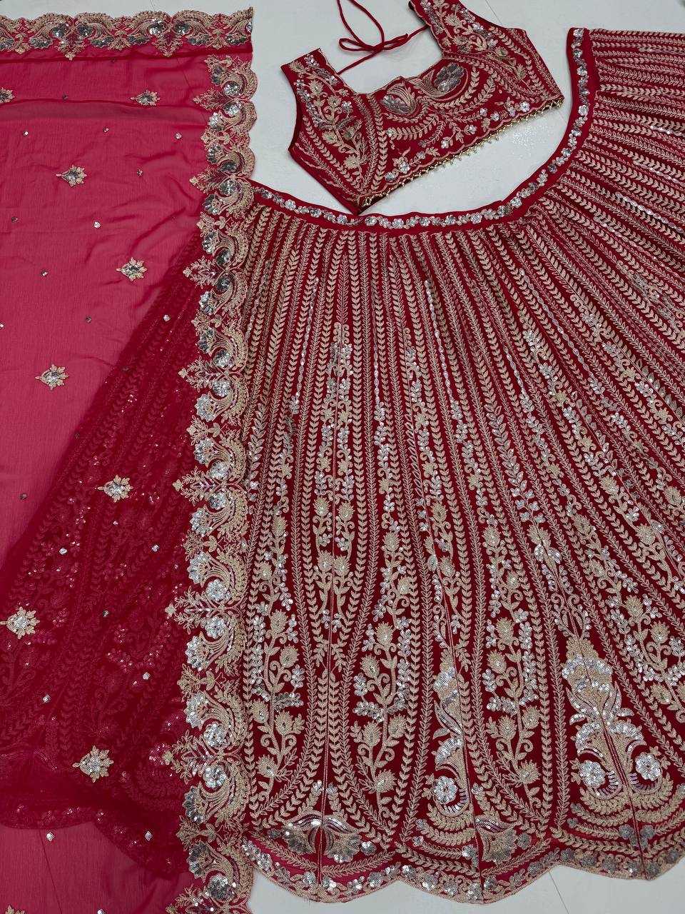 Ynf Faux Georgette KESH512 1038 Lehengas Wholesale Designer Lehenga Fancy Lehenga Embroidered Lehenga Manufacturer