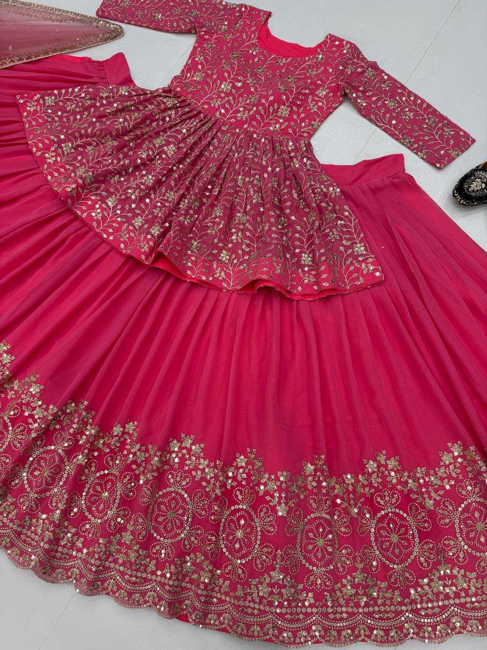 Ynf Faux Georgette KESH512 1040 Lehengas Wholesale Designer Lehenga Fancy Lehenga Embroidered Lehenga Manufacturer