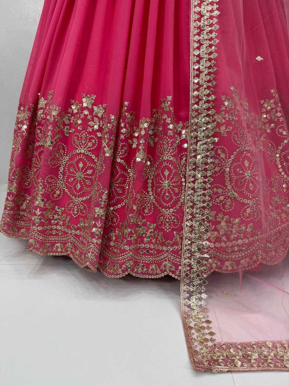Ynf Faux Georgette KESH512 1040 Lehengas Wholesale Designer Lehenga Fancy Lehenga Embroidered Lehenga Manufacturer