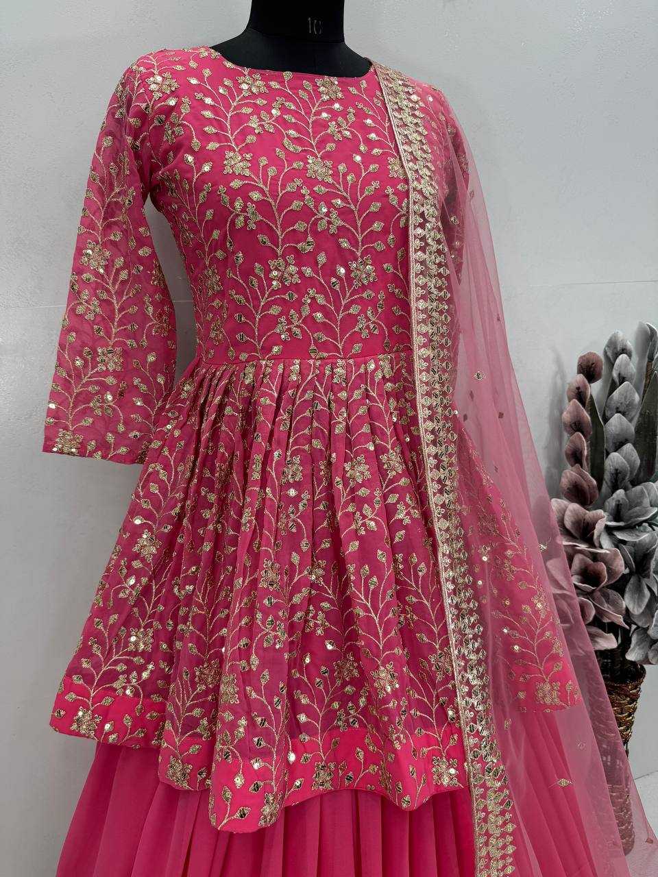 Ynf Faux Georgette KESH512 1040 Lehengas Wholesale Designer Lehenga Fancy Lehenga Embroidered Lehenga Manufacturer
