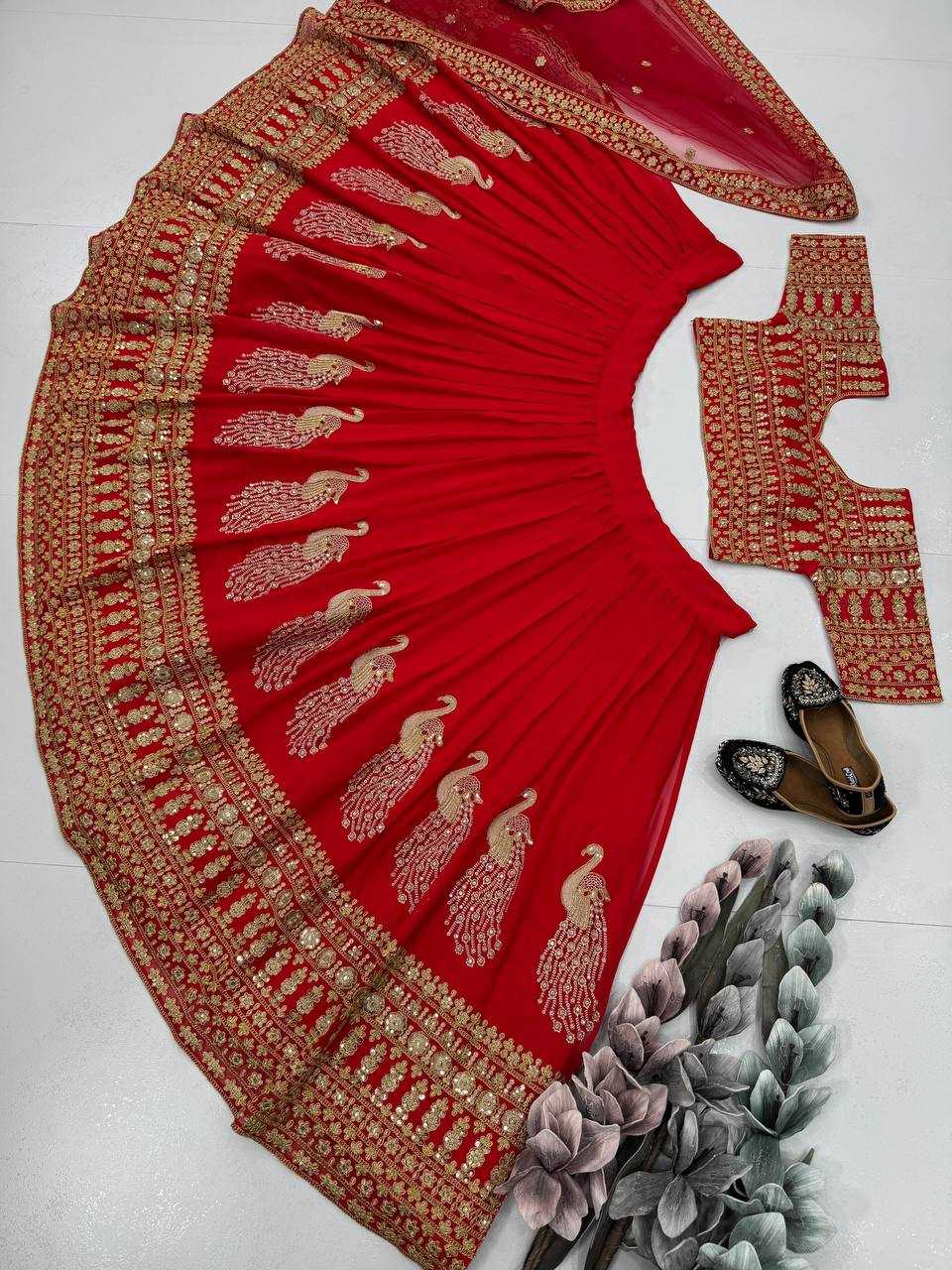 Ynf Faux Georgette KESH512 1041 Lehengas Wholesale Designer Lehenga Fancy Lehenga Embroidered Lehenga Manufacturer