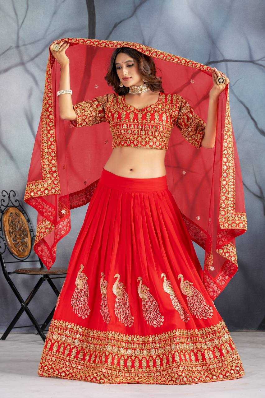 Ynf Faux Georgette KESH512 1041 Lehengas Wholesale Designer Lehenga Fancy Lehenga Embroidered Lehenga Manufacturer