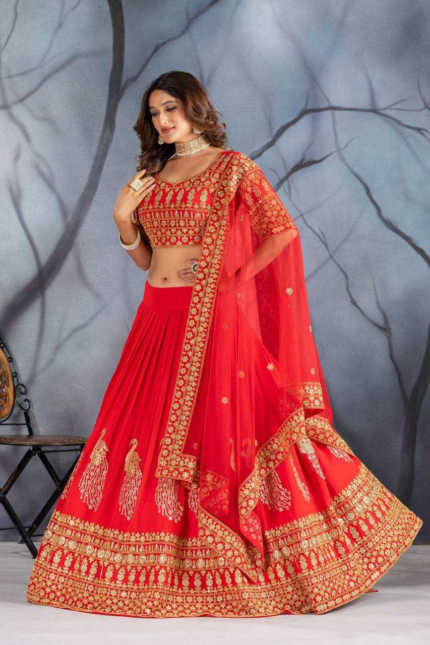 Ynf Faux Georgette KESH512 1041 Lehengas Wholesale Designer Lehenga Fancy Lehenga Embroidered Lehenga Manufacturer
