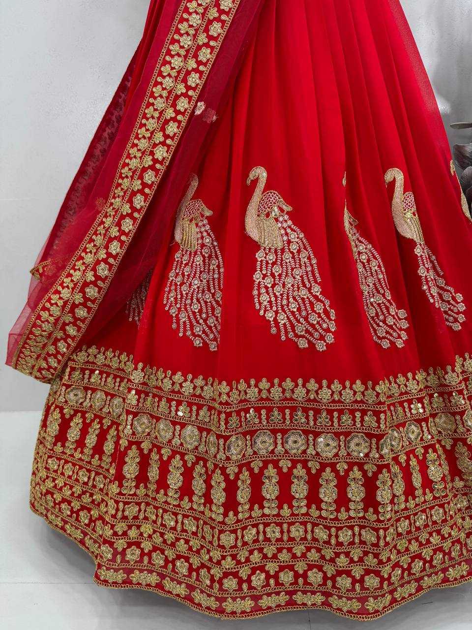 Ynf Faux Georgette KESH512 1041 Lehengas Wholesale Designer Lehenga Fancy Lehenga Embroidered Lehenga Manufacturer