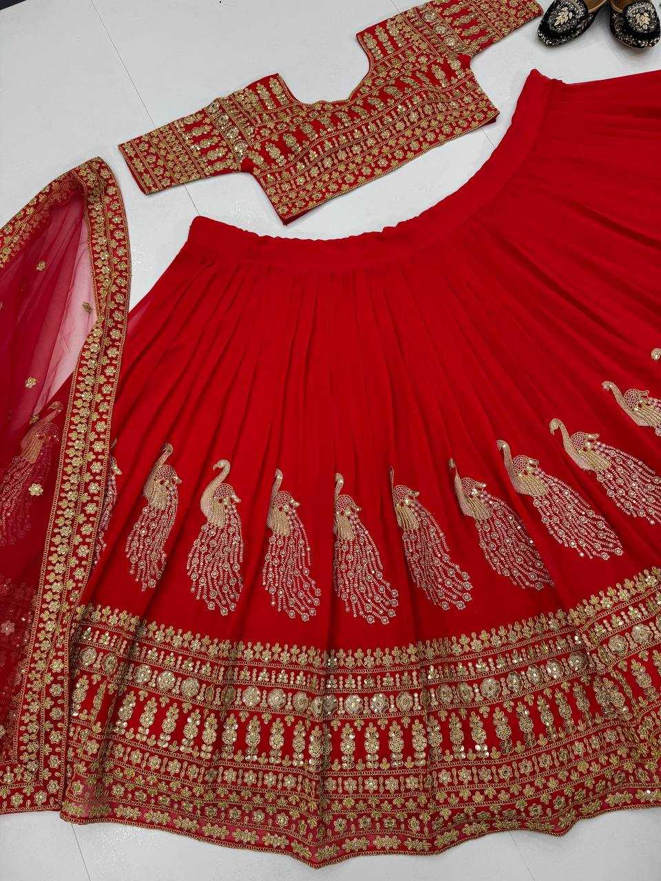 Ynf Faux Georgette KESH512 1041 Lehengas Wholesale Designer Lehenga Fancy Lehenga Embroidered Lehenga Manufacturer