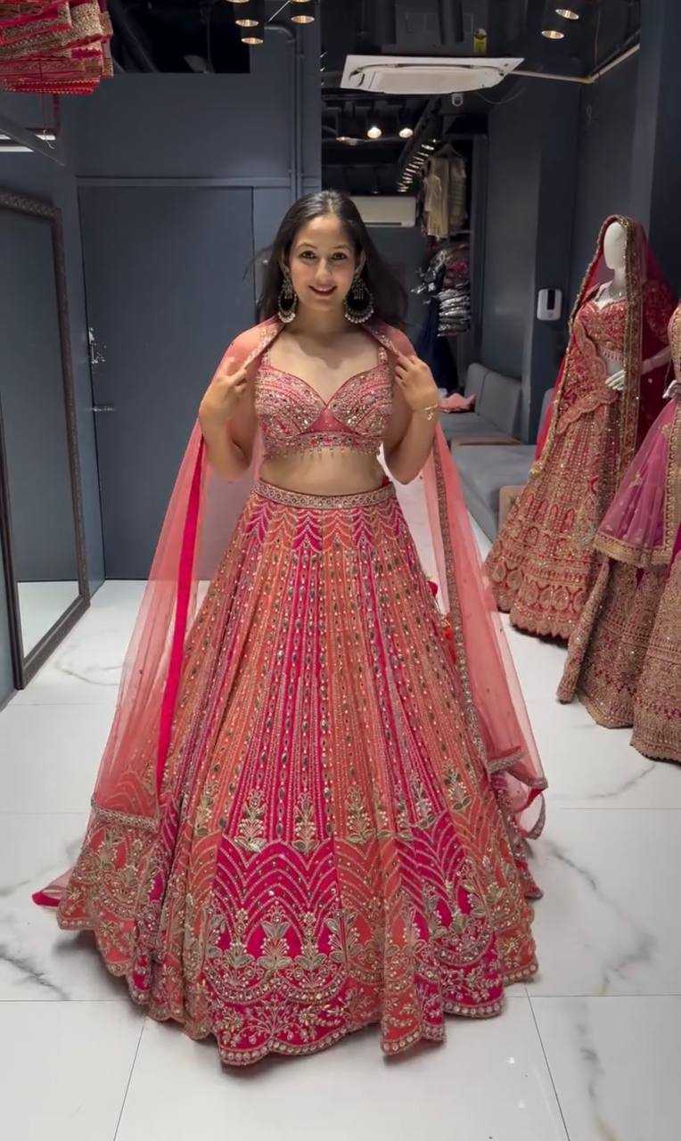 Ynf Faux Georgette KESH512 1042 Lehengas Wholesale Designer Lehenga Fancy Lehenga Embroidered Lehenga Manufacturer