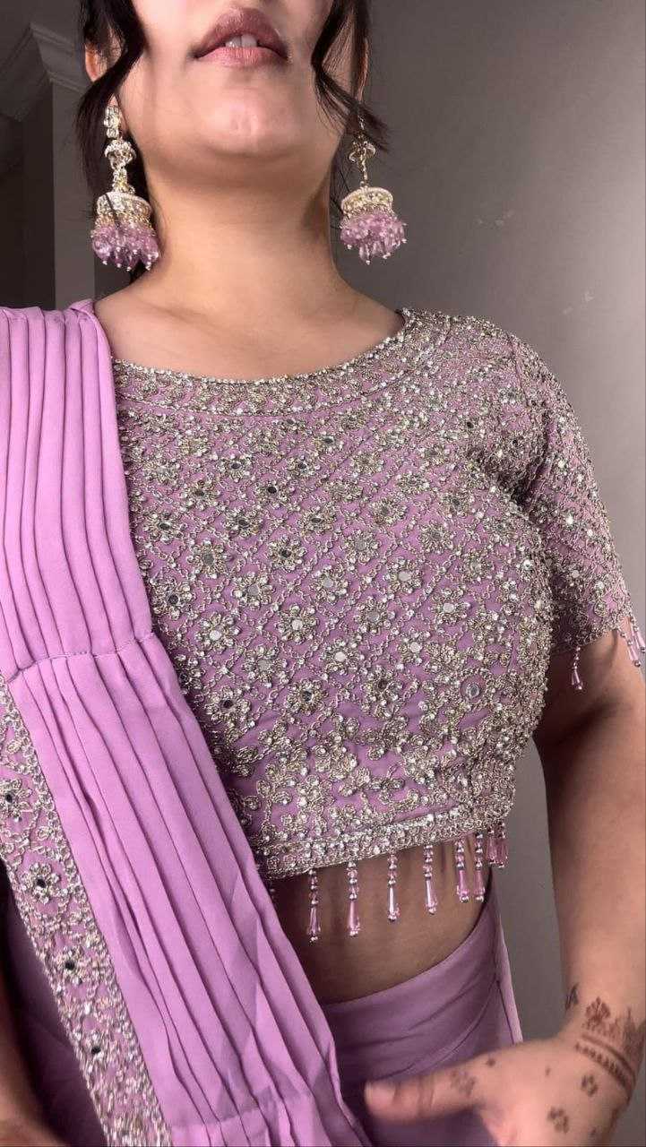 Ynf Faux Georgette KESH516 9265 Sarees Wholesale Ready To Wear Sarees Party Wear Sarees Fancy Sarees Sequence Sarees Embroidered Sarees Manufacturer