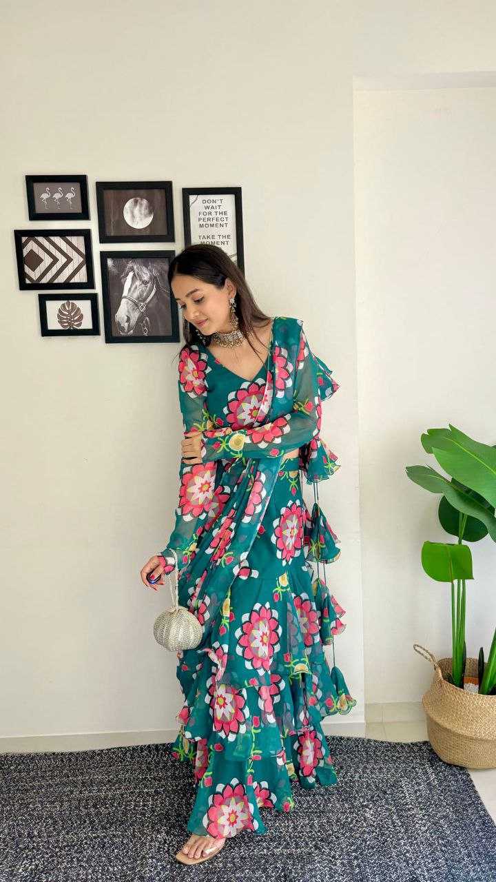 Ynf Faux Georgette KESH516 9273 Sarees Wholesale Ready To Wear Sarees Fancy Sarees Printed Sarees Lehenga Sarees Manufacturer
