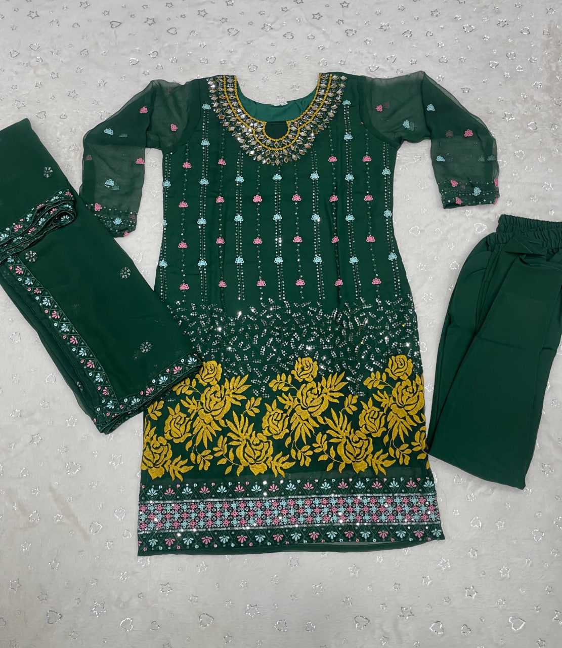 Ynf Faux Georgette RIN102 109 Suits & Dresses Wedding Collections Festive Collections Wholesale Georgette Suit Party Wear Dresses Wedding Outfits Manufacturer