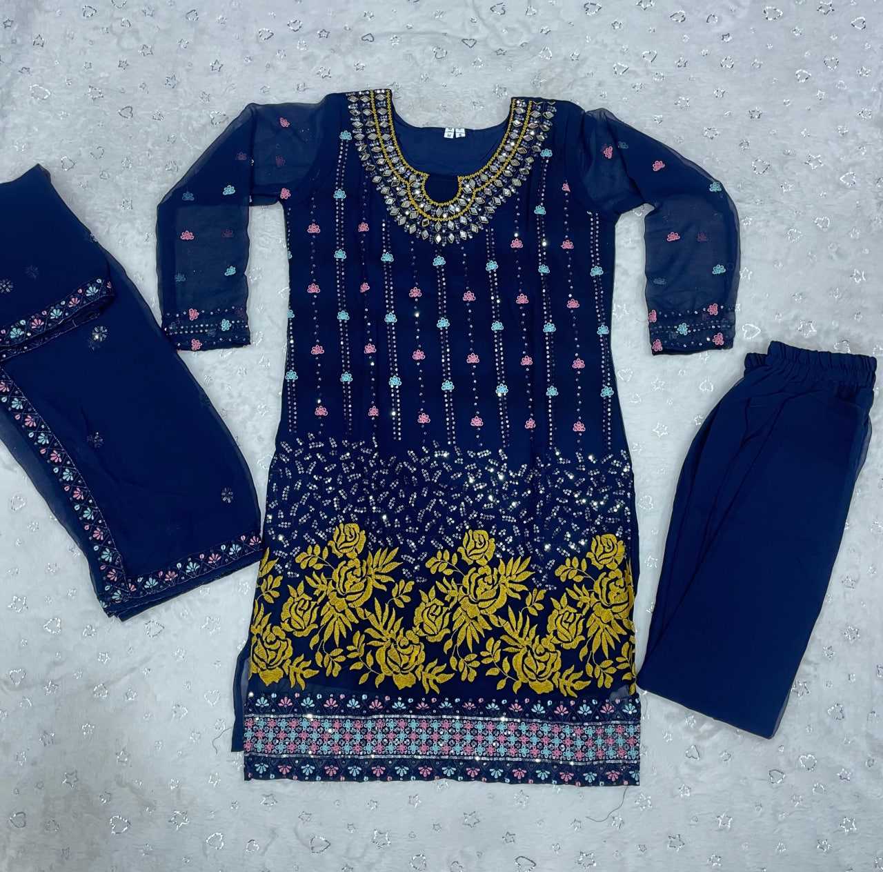 Ynf Faux Georgette RIN102 109 Suits & Dresses Wedding Collections Festive Collections Wholesale Georgette Suit Party Wear Dresses Wedding Outfits Manufacturer