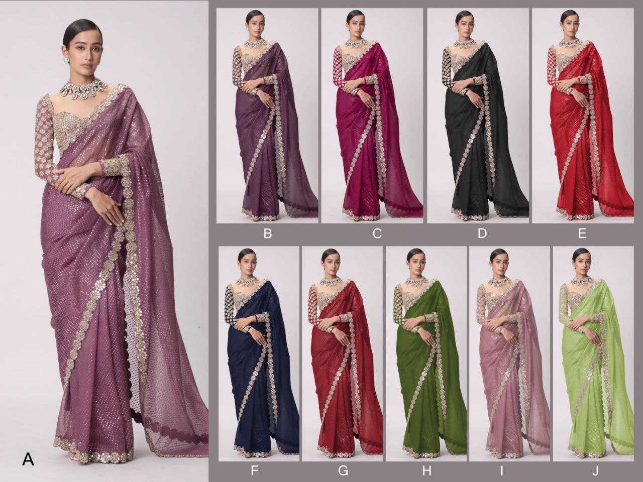 Ynf Faux Georgette RIN112 101 Sarees Wholesale Fancy Sarees Georgette Sarees Work Sarees Manufacturer