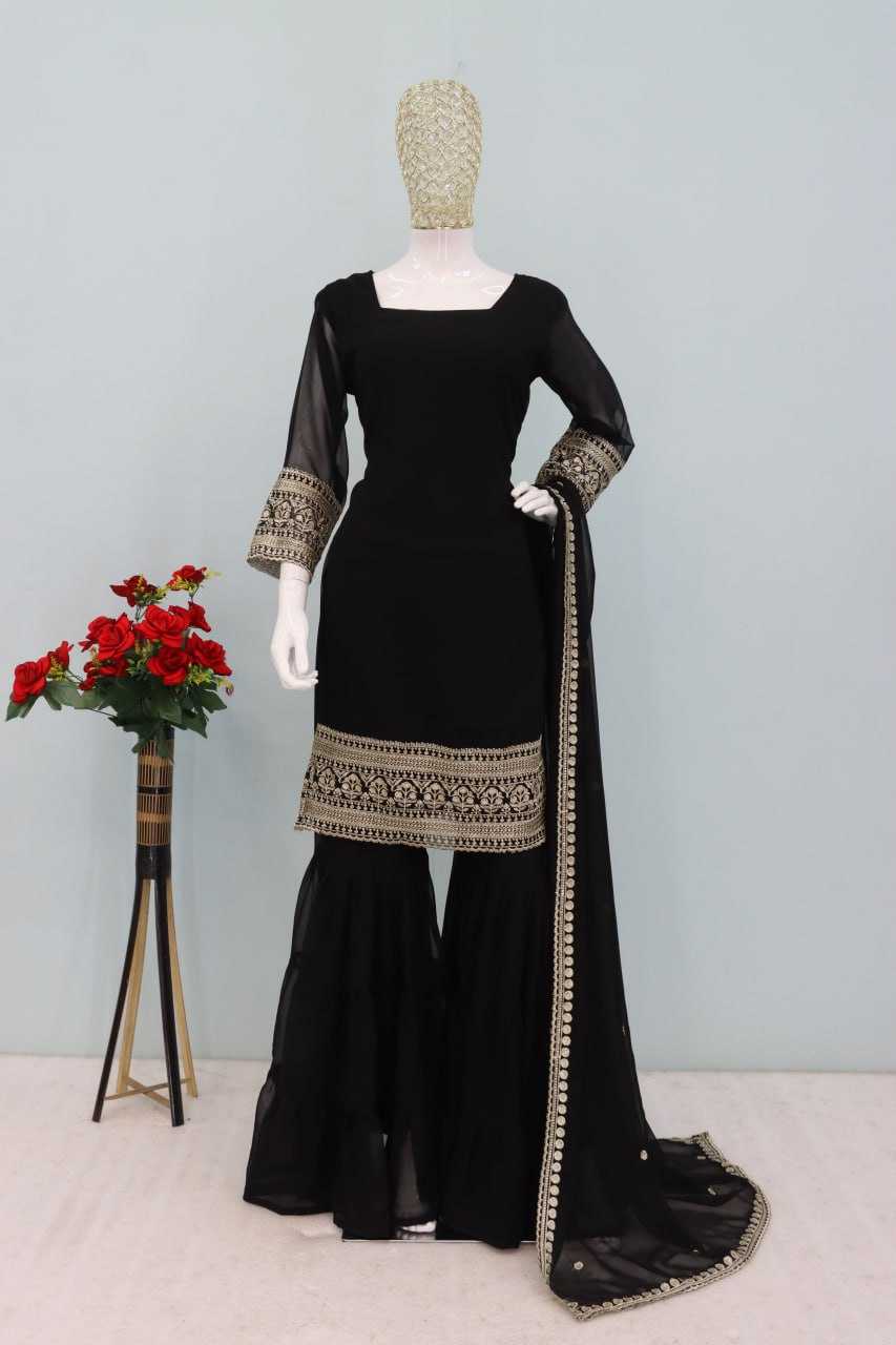 Ynf Faux Georgette RIN129 031 Suits & Dresses Wholesale Ladies Suits Embroidery Suits Georgette Suit Manufacturer