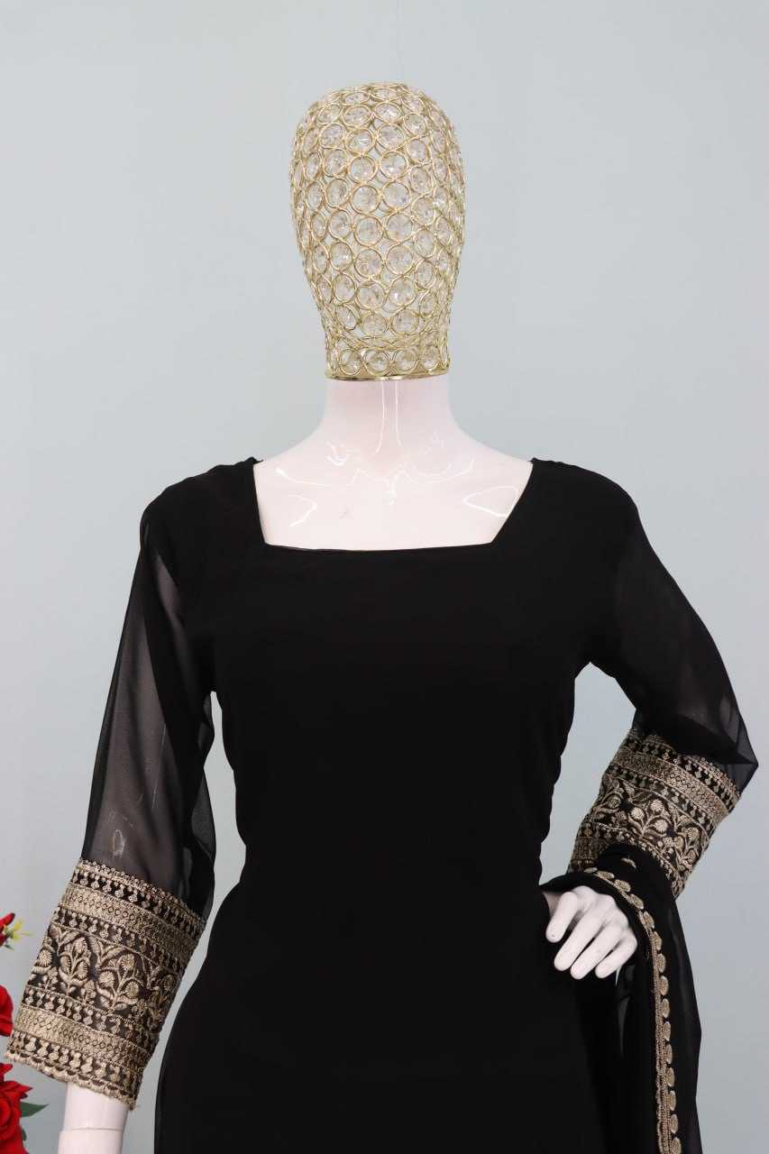 Ynf Faux Georgette RIN129 031 Suits & Dresses Wholesale Ladies Suits Embroidery Suits Georgette Suit Manufacturer