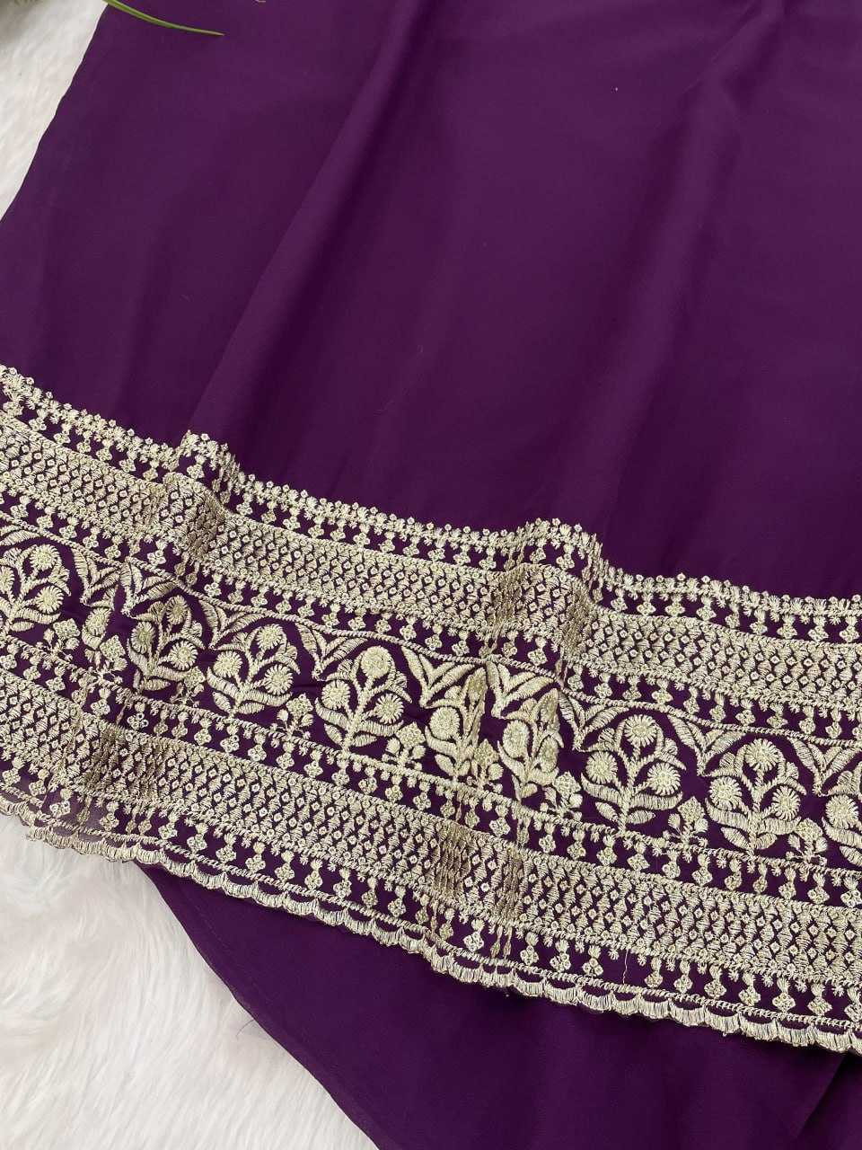 Ynf Faux Georgette RIN129 031 Suits & Dresses Wholesale Ladies Suits Embroidery Suits Georgette Suit Manufacturer