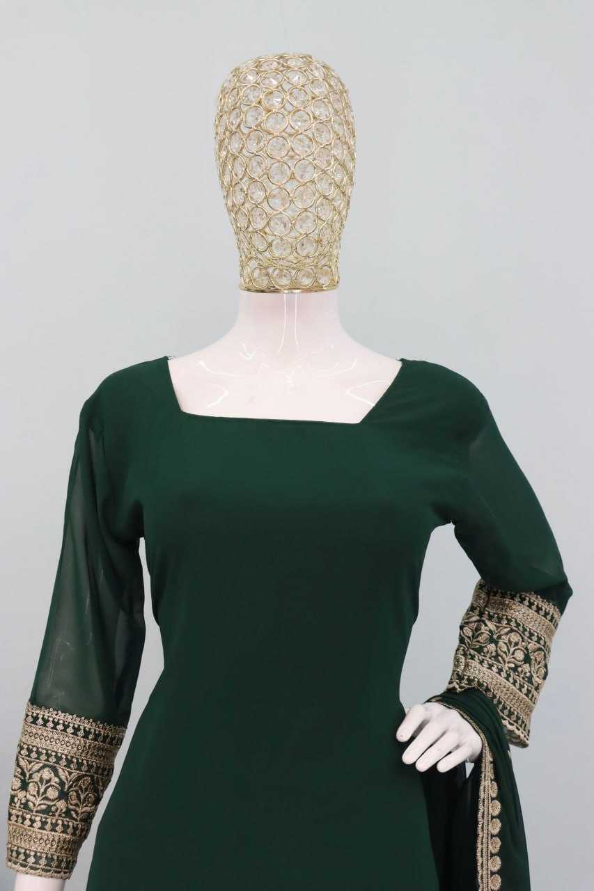 Ynf Faux Georgette RIN129 031 Suits & Dresses Wholesale Ladies Suits Embroidery Suits Georgette Suit Manufacturer