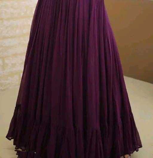 Ynf Faux Georgette RIN131 001 Gowns Wholesale Anarkali Gown Sequin Gowns Manufacturer