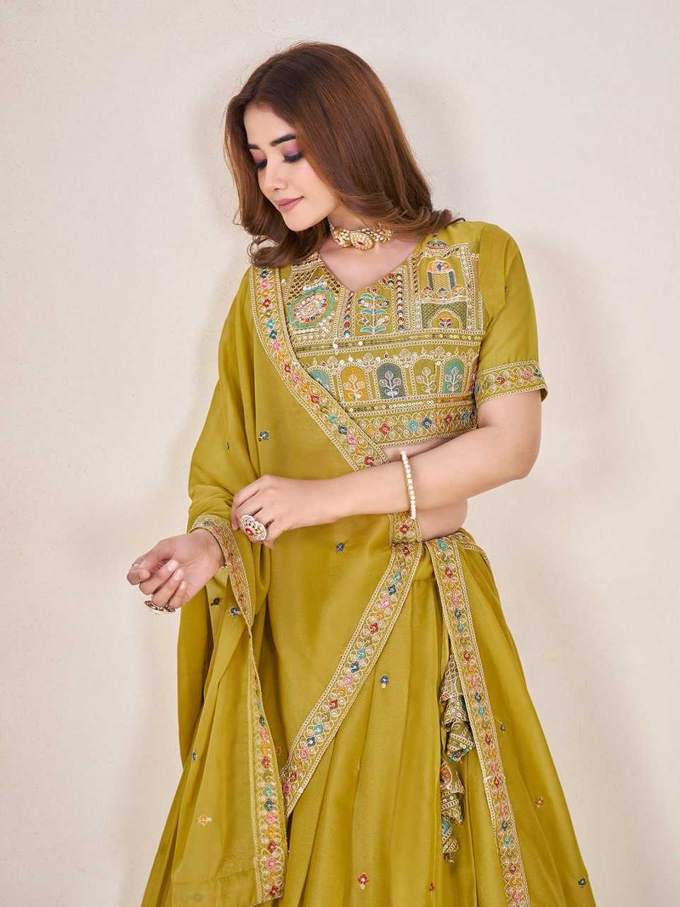 Ynf Faux Georgette RIN131 349 Lehengas Wedding Collections Festive Collections Wholesale Georgette Lehenga Lehenga With Cancan Lehenga With Blouse Manufacturer
