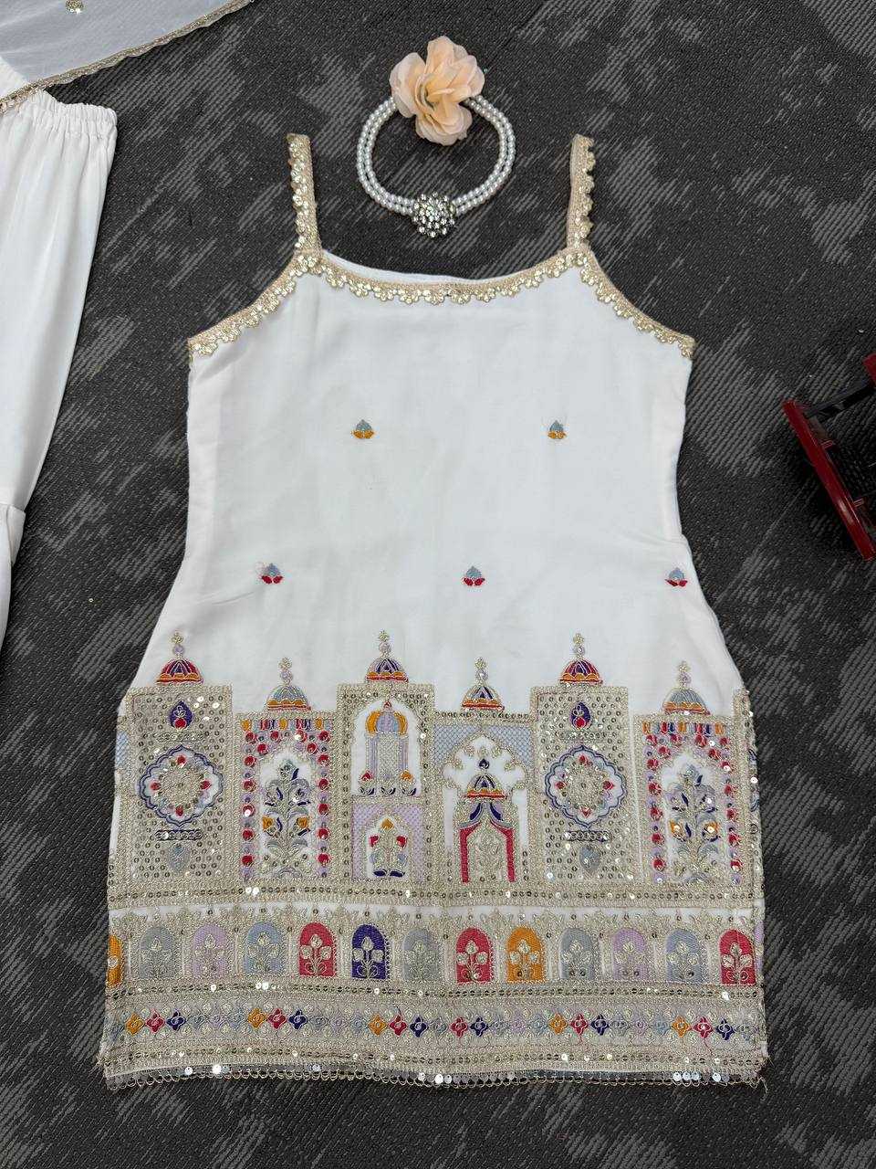 Ynf Faux Georgette RIN133 1513 Suits & Dresses Wedding Collections Festive Collections Wholesale Sharara Salwar Suits Georgette Suit Designer Suits Manufacturer