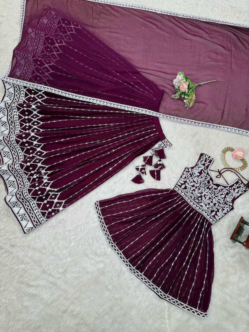 Ynf Faux Georgette RIN133 28 Lehengas Wedding Collections Festive Collections Wholesale Designer Lehenga Choli Georgette Lehenga Sequins Lehenga Manufacturer
