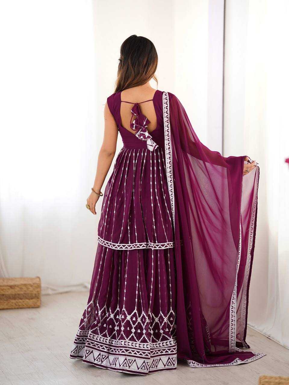 Ynf Faux Georgette RIN133 28 Lehengas Wedding Collections Festive Collections Wholesale Designer Lehenga Choli Georgette Lehenga Sequins Lehenga Manufacturer