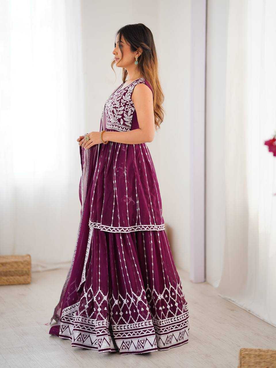 Ynf Faux Georgette RIN133 28 Lehengas Wedding Collections Festive Collections Wholesale Designer Lehenga Choli Georgette Lehenga Sequins Lehenga Manufacturer