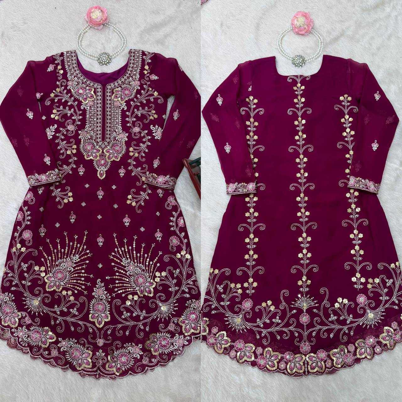 Ynf Faux Georgette RIN133 SP-02 Suits & Dresses Wedding Collections Festive Collections Wholesale Sharara Salwar Suits Georgette Suit Wedding Outfits Manufacturer