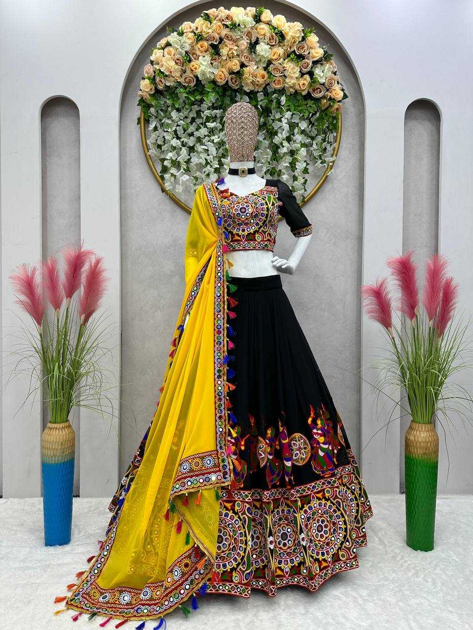Ynf Faux Georgette RIN133 SP-24 Lehengas Wedding Collections Festive Collections Wholesale Designer Lehenga Choli Georgette Lehenga Lehenga With Dupatta Manufacturer