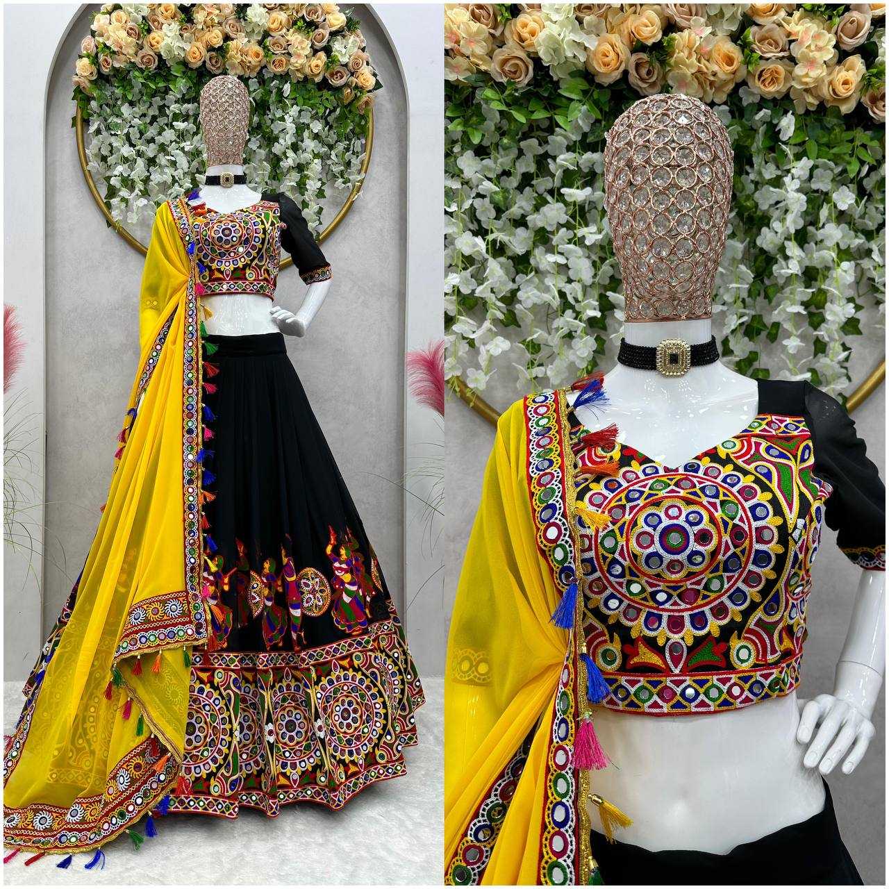 Ynf Faux Georgette RIN133 SP-24 Lehengas Wedding Collections Festive Collections Wholesale Designer Lehenga Choli Georgette Lehenga Lehenga With Dupatta Manufacturer
