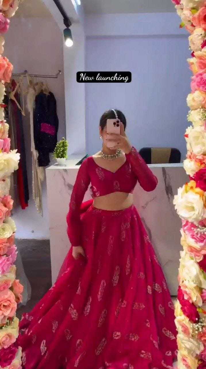 Ynf Faux Georgette RIN157 1064 Lehengas Wedding Collections Plus Size Collections Wholesale Designer Lehenga Printed Lehenga Georgette Lehenga Manufacturer