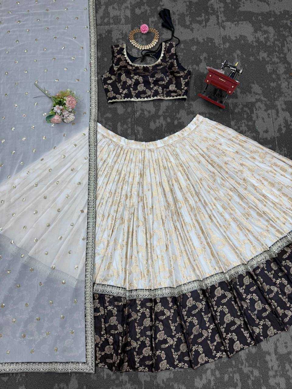 Ynf Faux Georgette RIN162 318 Lehengas Wholesale Fancy Lehenga Embroidered Lehenga Sequins Lehenga Manufacturer