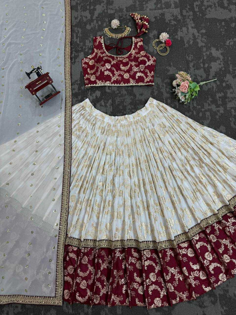 Ynf Faux Georgette RIN162 318 Lehengas Wholesale Fancy Lehenga Embroidered Lehenga Sequins Lehenga Manufacturer