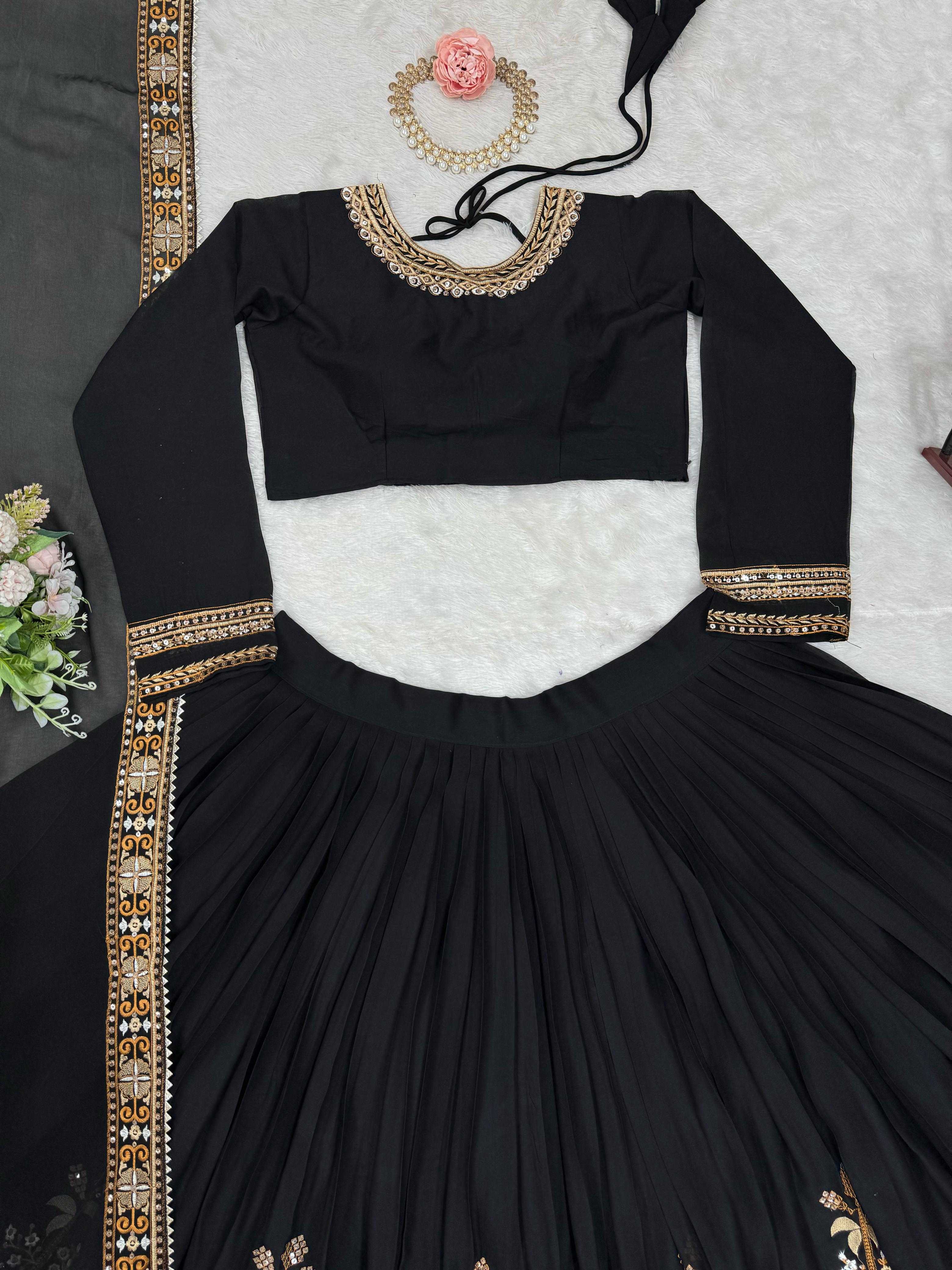 Ynf Faux Georgette RIN162 334 Lehengas Wedding Collections Festive Collections Wholesale Designer Lehenga Wedding Lehenga Georgette Lehenga Manufacturer