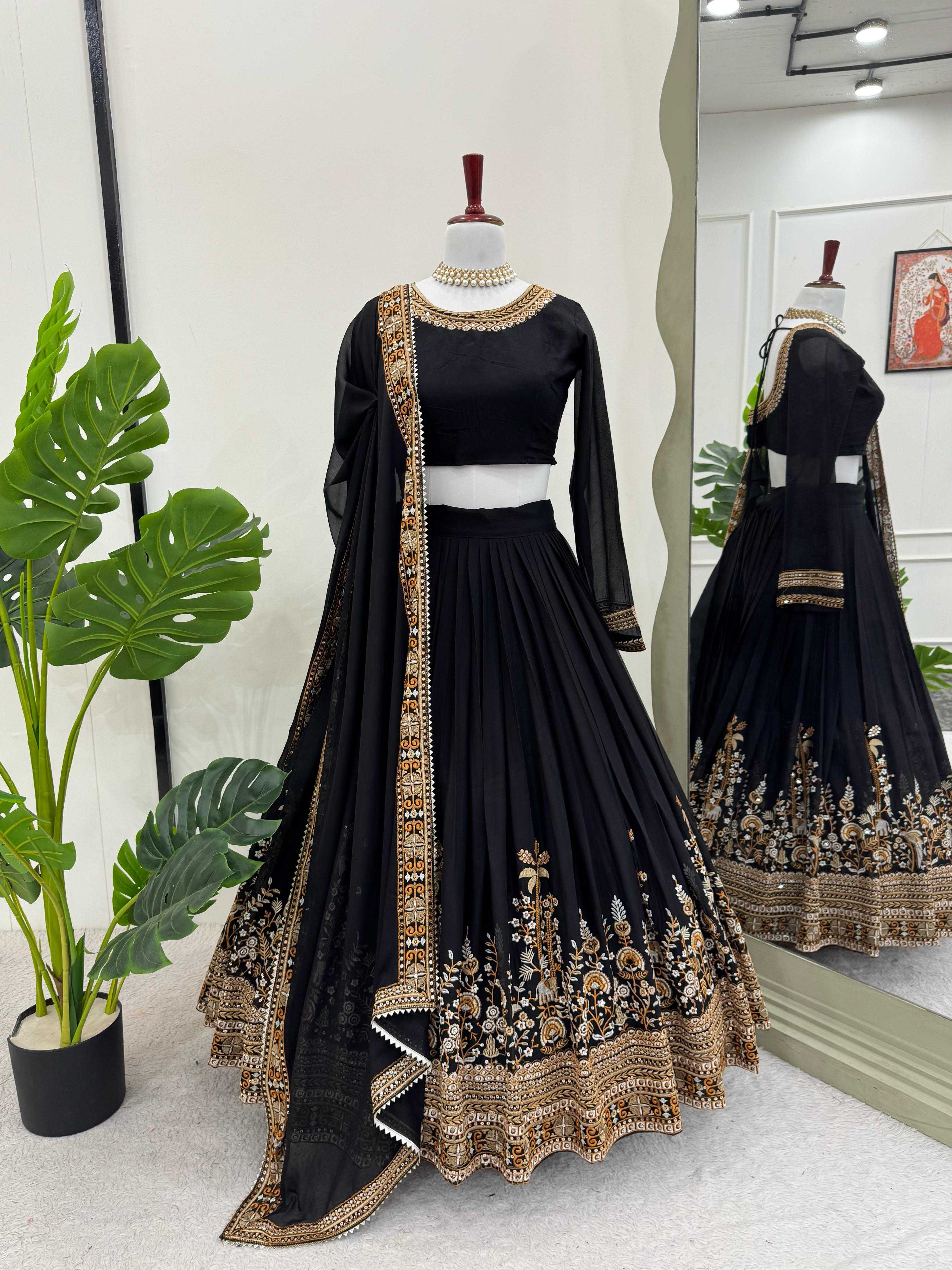 Ynf Faux Georgette RIN162 334 Lehengas Wedding Collections Festive Collections Wholesale Designer Lehenga Wedding Lehenga Georgette Lehenga Manufacturer