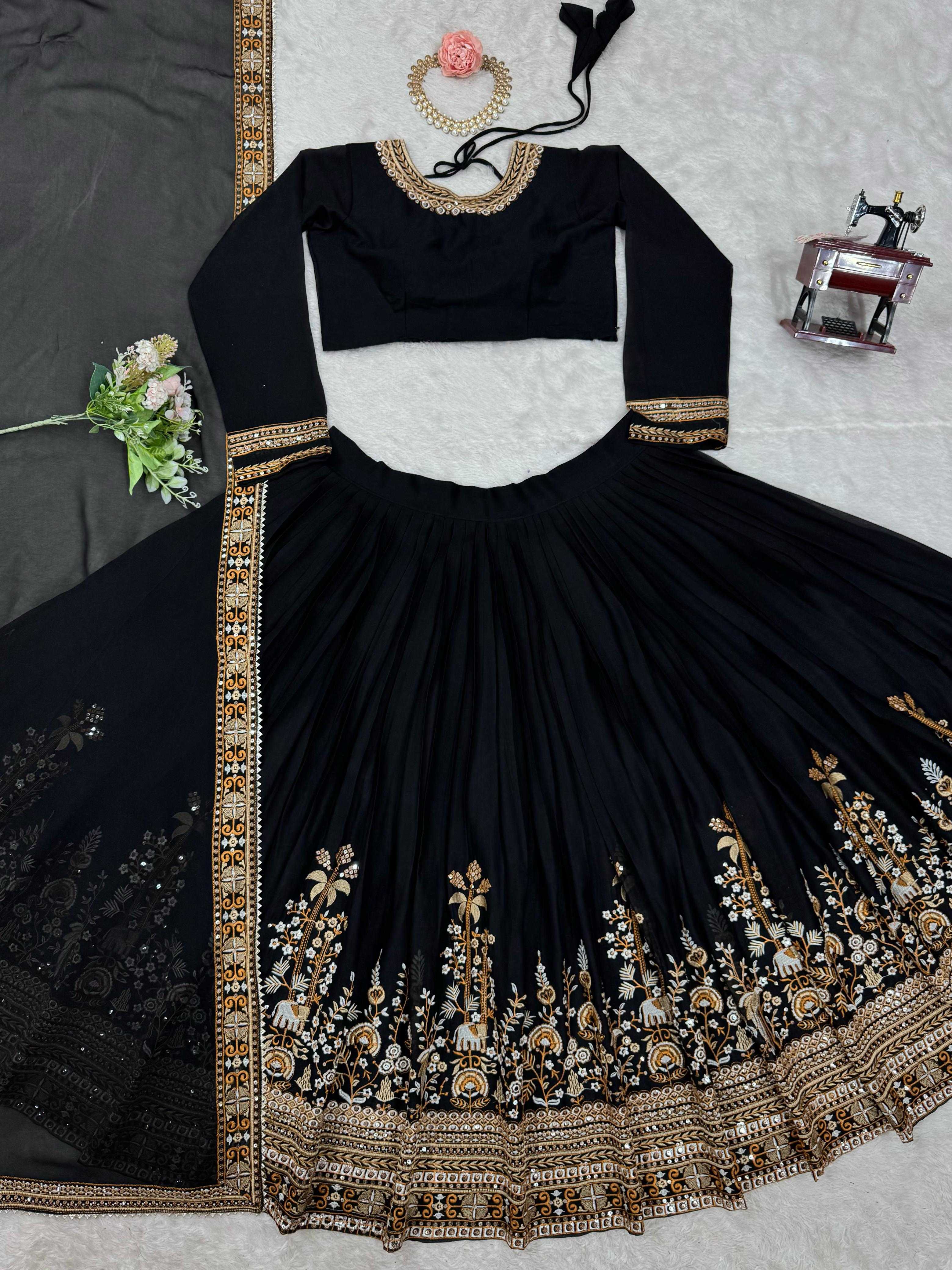 Ynf Faux Georgette RIN162 334 Lehengas Wedding Collections Festive Collections Wholesale Designer Lehenga Wedding Lehenga Georgette Lehenga Manufacturer