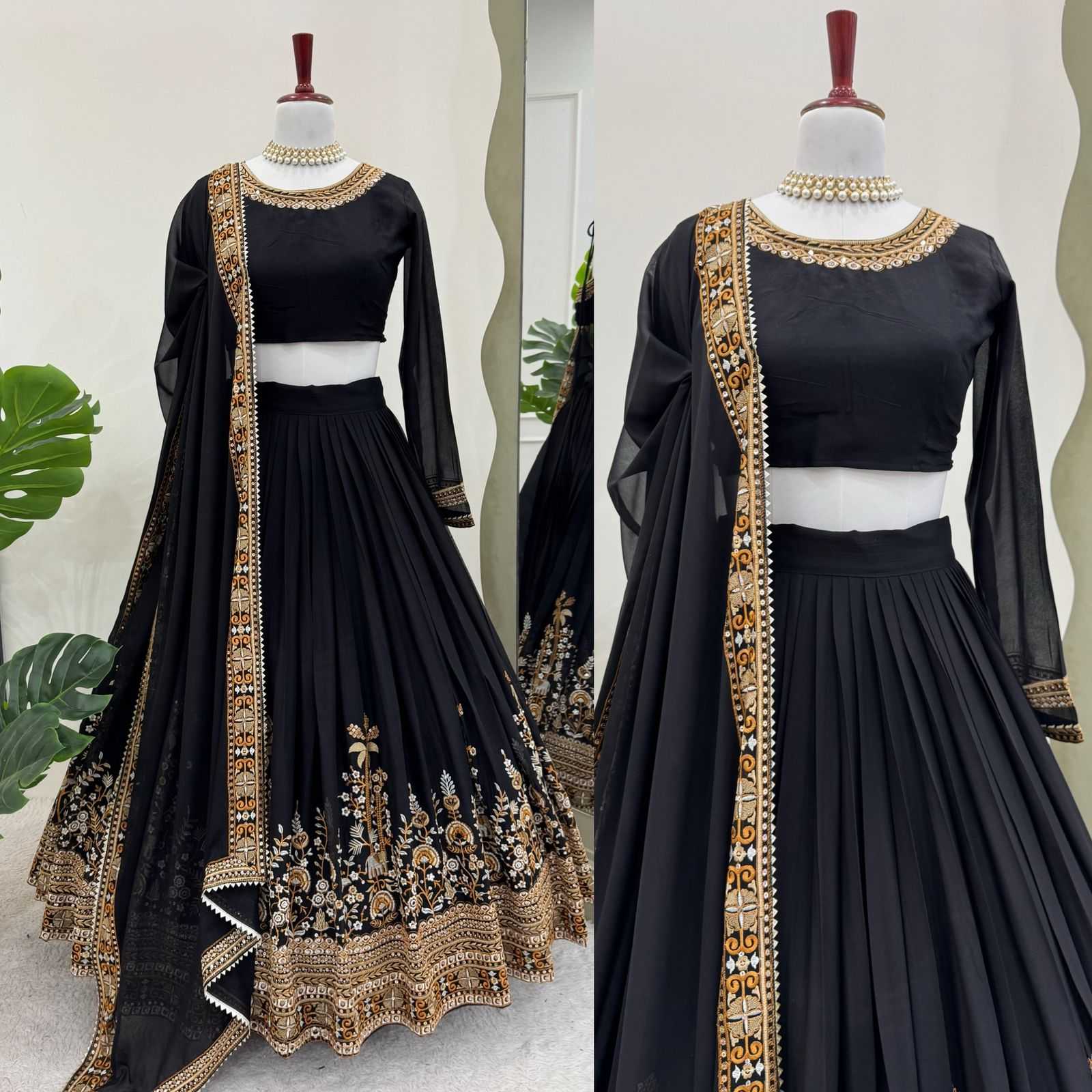 Ynf Faux Georgette RIN162 334 Lehengas Wedding Collections Festive Collections Wholesale Designer Lehenga Wedding Lehenga Georgette Lehenga Manufacturer