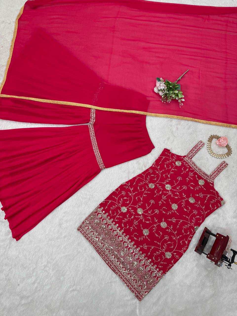 Ynf Faux Georgette RIN162 5855 Suits & Dresses Wholesale Ladies Suits Sharara Salwar Suits Bridal Wedding Dresses Manufacturer