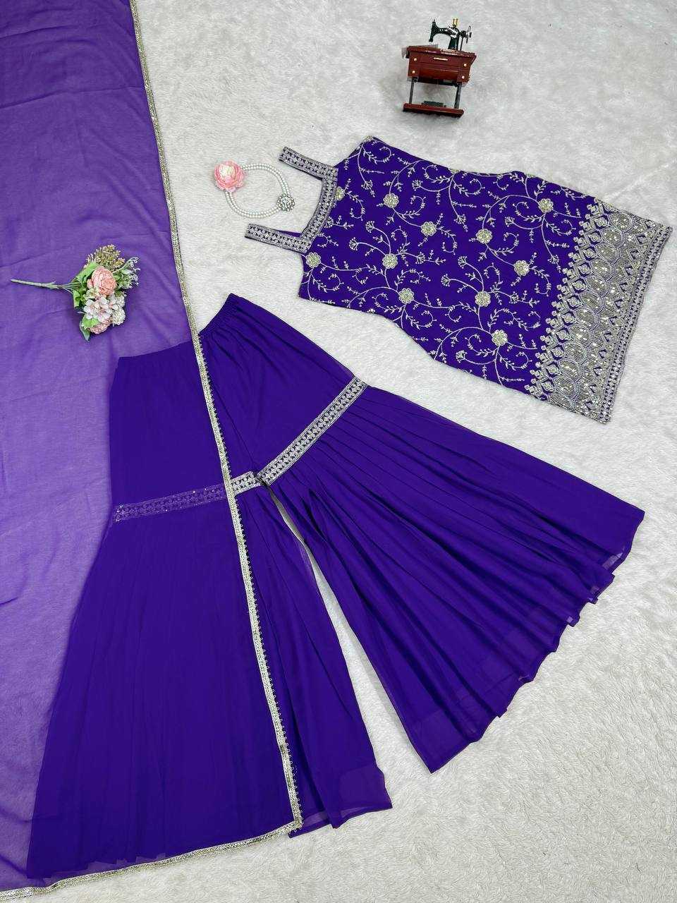 Ynf Faux Georgette RIN162 5855 Suits & Dresses Wholesale Ladies Suits Sharara Salwar Suits Bridal Wedding Dresses Manufacturer